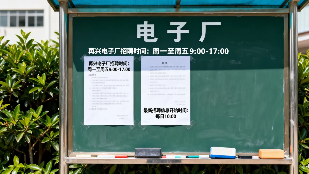 再兴电子厂招聘时间是什么时候,再兴电子厂最新招聘信息几点开始-图1 再兴电子厂招聘时间是什么时候,再兴电子厂最新招聘信息几点开始-图1