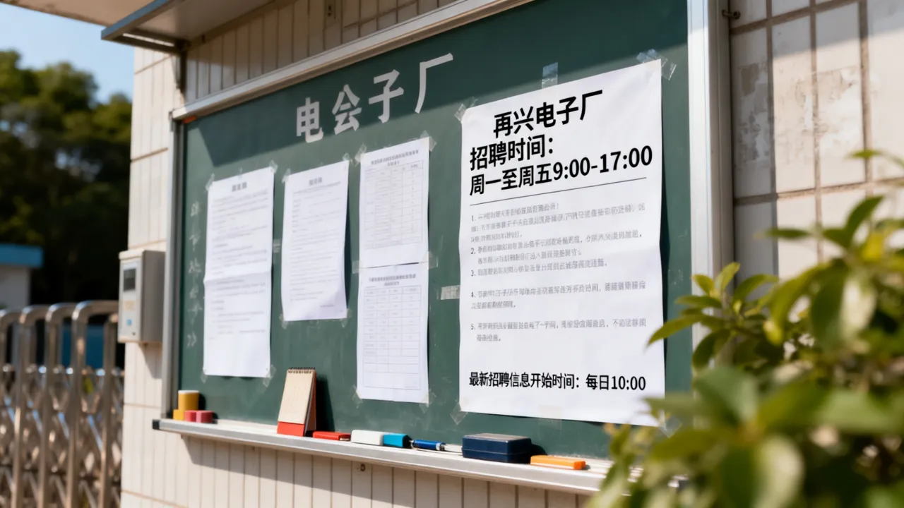 再兴电子厂招聘时间是什么时候,再兴电子厂最新招聘信息几点开始-图2 再兴电子厂招聘时间是什么时候,再兴电子厂最新招聘信息几点开始-图2