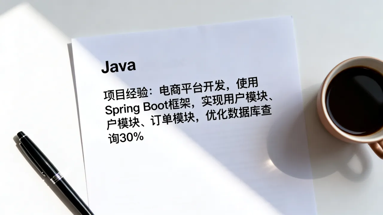 Java怎么写简历,简历中的项目经验如何突出亮点?-图1 Java怎么写简历,简历中的项目经验如何突出亮点?-图1