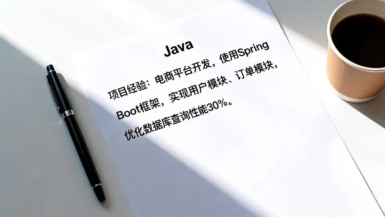 Java怎么写简历,简历中的项目经验如何突出亮点?-图2 Java怎么写简历,简历中的项目经验如何突出亮点?-图2