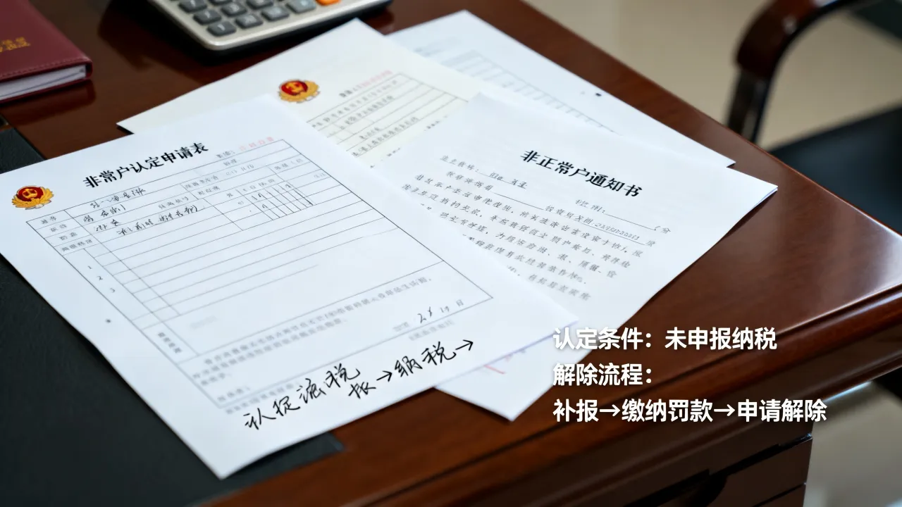 如何非正常户?非正常户认定条件与解除流程有哪些
