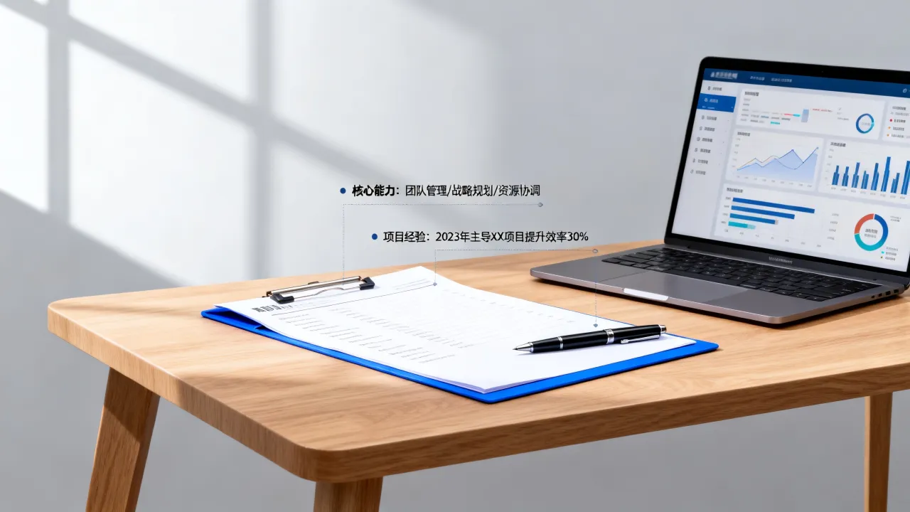 主管简历怎么写，如何有效突出核心能力和项目经验？-图3