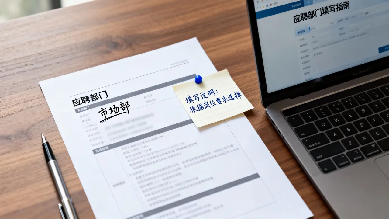应聘部门怎么写,简历中应聘部门怎么填写才正确?-图1 应聘部门怎么写,简历中应聘部门怎么填写才正确?-图1