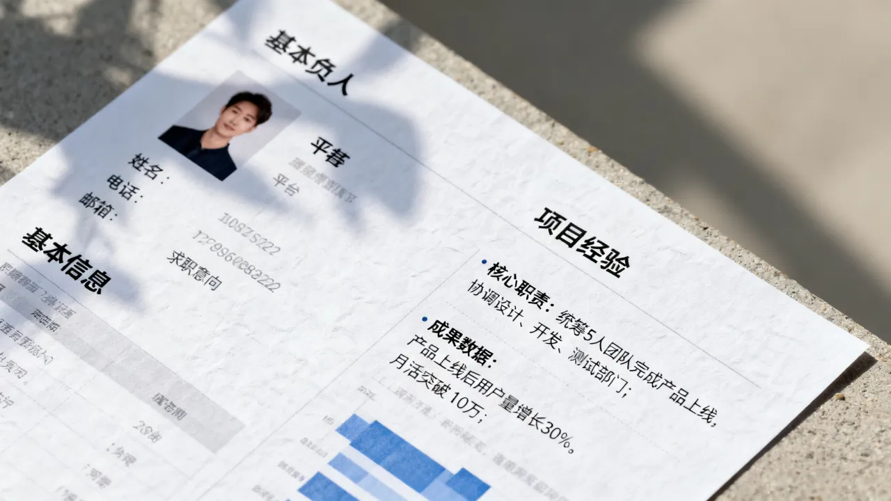 负责人简历怎么写?项目负责人简历突出哪些重点?-图3 负责人简历怎么写?项目负责人简历突出哪些重点?-图3