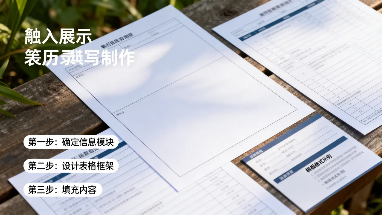 简历怎么写表格?简历表格制作步骤及模板格式-图1 简历怎么写表格?简历表格制作步骤及模板格式-图1