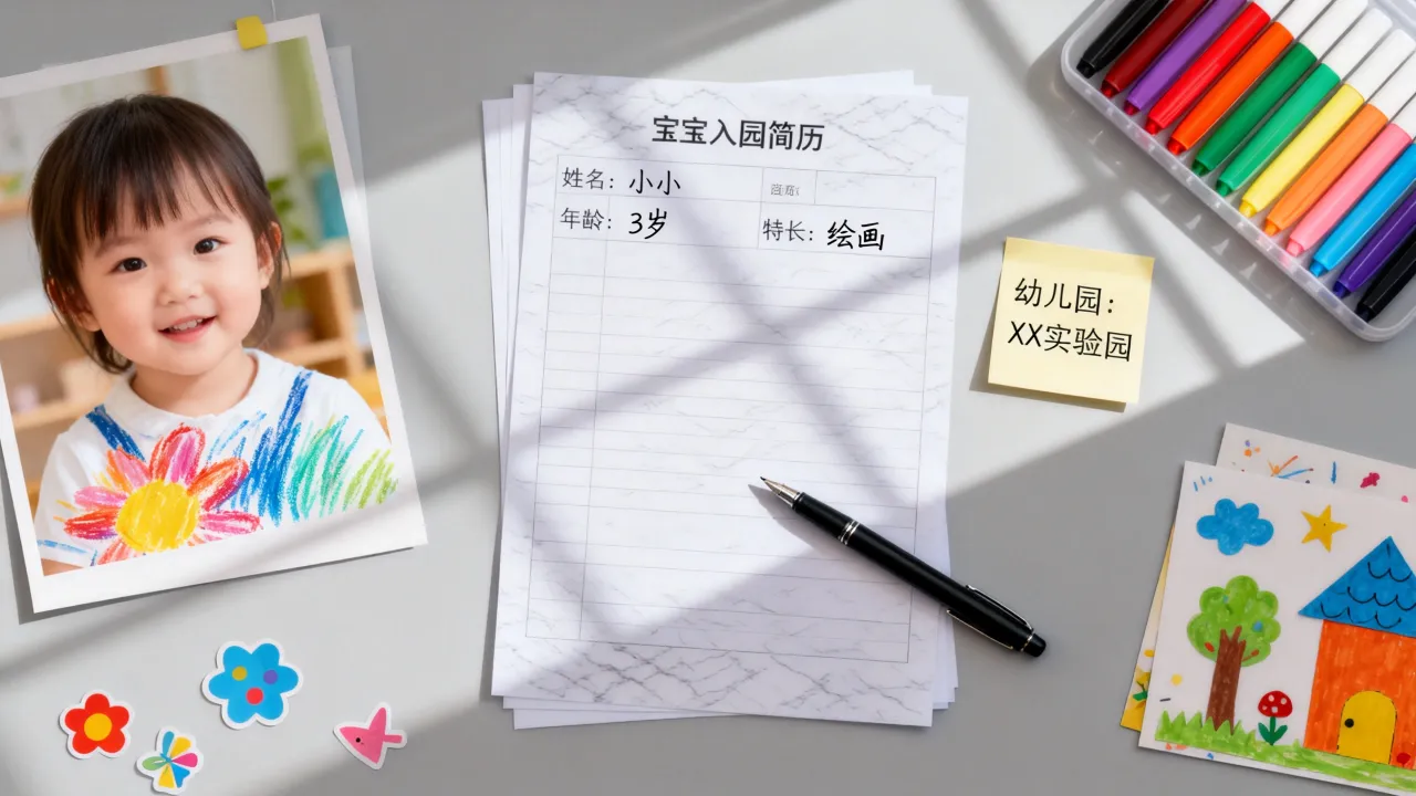 宝宝简历怎么写才能脱颖而出?幼儿园入园简历模板大全