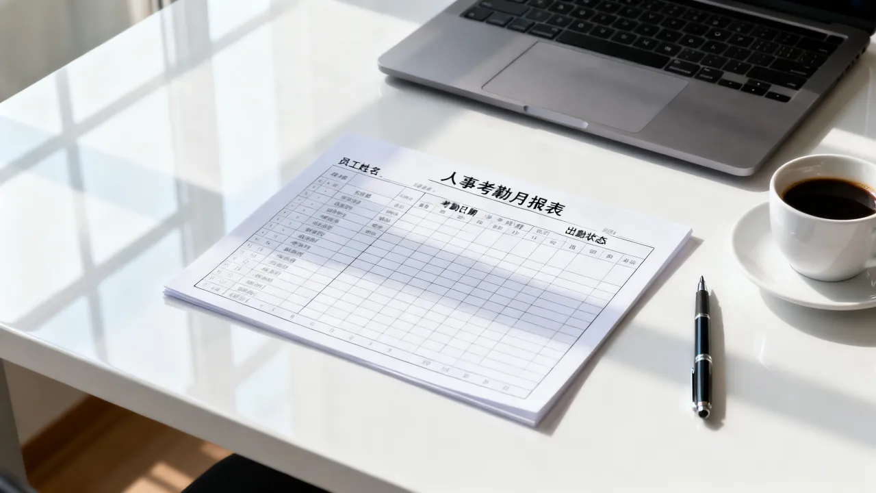 人事考勤月报表怎么做，人事考勤月报表模板怎么制作-图1