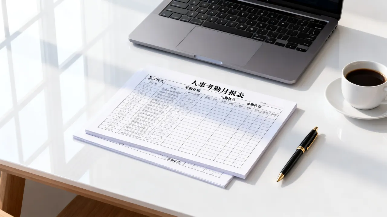 人事考勤月报表怎么做，人事考勤月报表模板怎么制作-图2