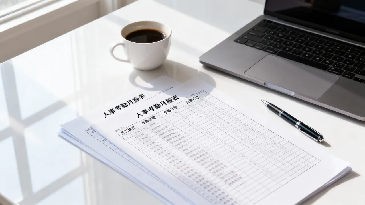 人事考勤月报表怎么做，人事考勤月报表模板怎么制作-图3