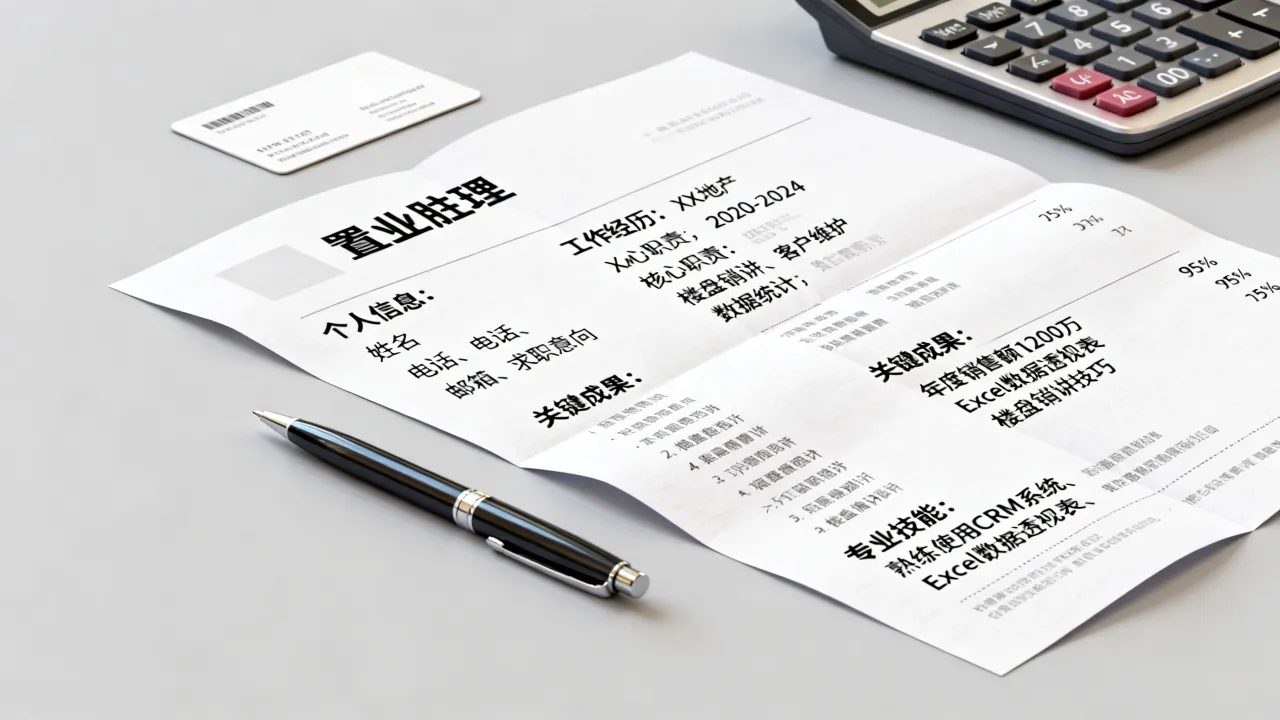 售楼简历怎么写，置业顾问简历怎么写才能吸引HR？-图1
