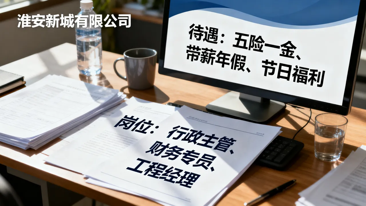 淮安新城有限公司招聘哪些岗位,待遇怎么样?-图2 淮安新城有限公司招聘哪些岗位,待遇怎么样?-图2