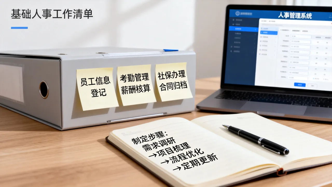 基础人事工作清单具体包含哪些项目,如何制定