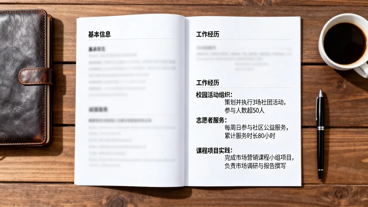 简历上的经验怎么写,无经验简历工作经历用什么内容填充-图2 简历上的经验怎么写,无经验简历工作经历用什么内容填充-图2