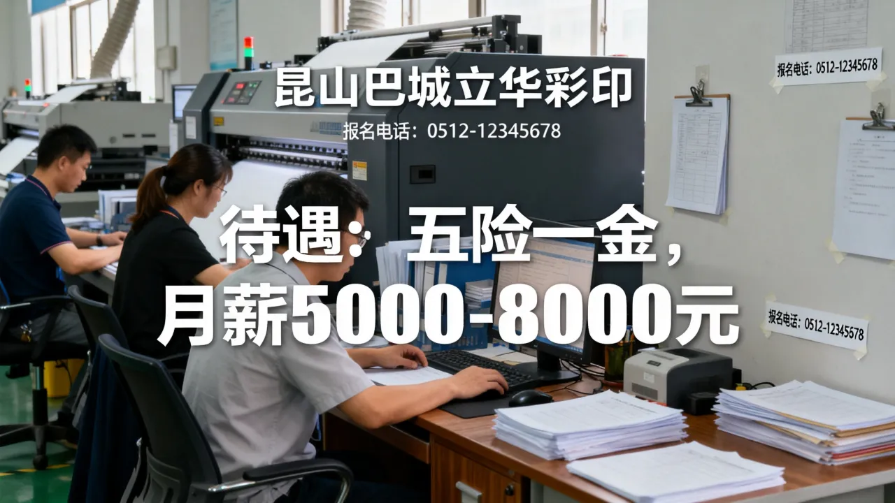 昆山巴城立华彩印招聘待遇怎么样,报名电话是多少?