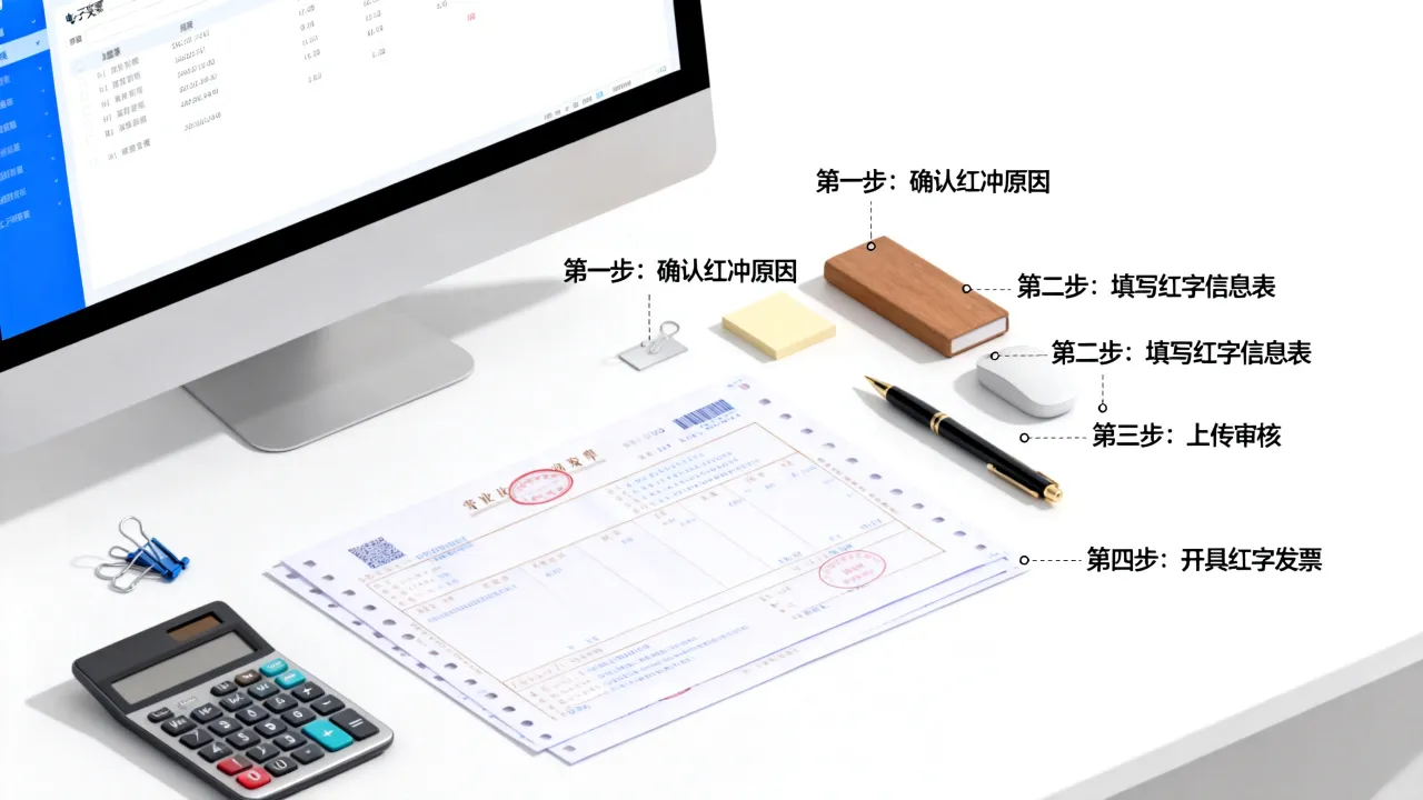 发票如何红冲?红字发票开具步骤详解,会计必看