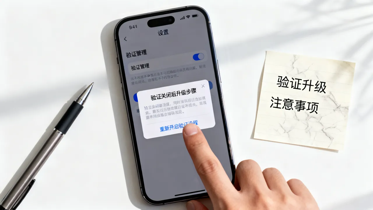 验证关闭了如何升级?怎么重新开启验证