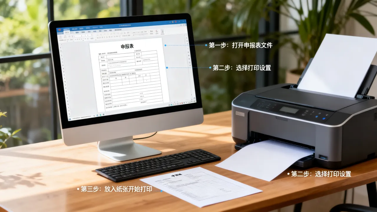 如何打印申报表,申报表打印的具体步骤有哪些?
