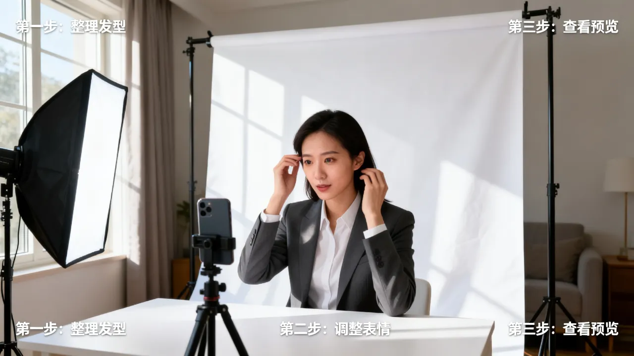 简历照片怎么做的,自己在家拍简历照片的详细步骤有哪些?-图3 简历照片怎么做的,自己在家拍简历照片的详细步骤有哪些?-图3