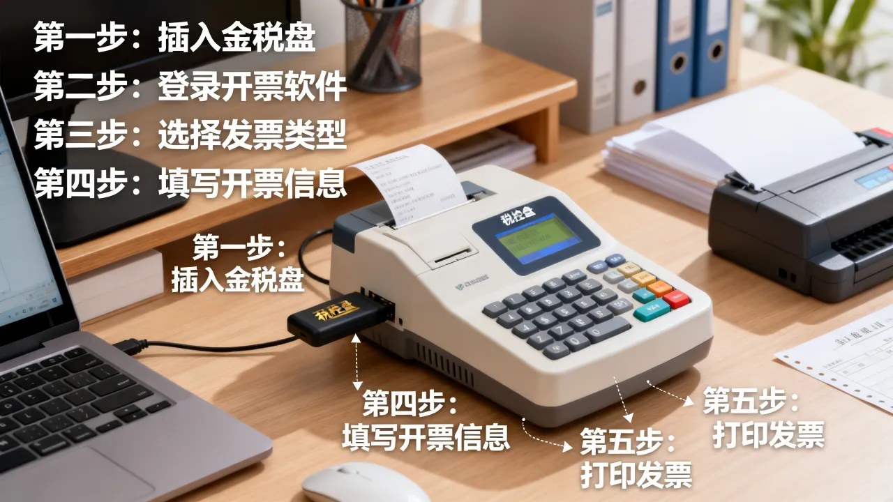 金税盘如何开票?税控盘开票操作流程详解,金税盘开票步骤教程-图3 金税盘如何开票?税控盘开票操作流程详解,金税盘开票步骤教程-图3
