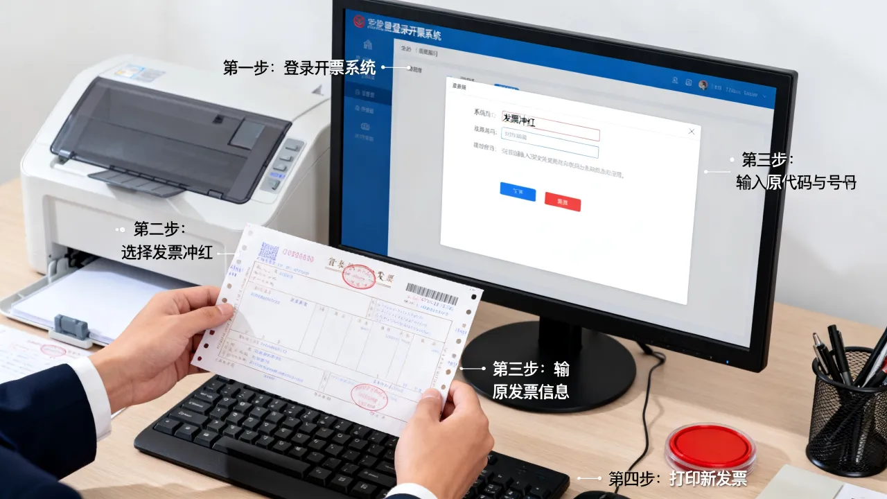 普票如何冲红,普通发票冲红的具体操作步骤是什么?-图2 普票如何冲红,普通发票冲红的具体操作步骤是什么?-图2