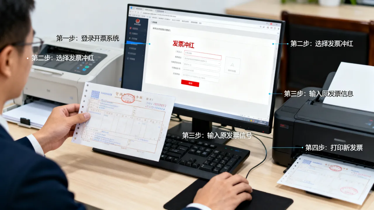 普票如何冲红,普通发票冲红的具体操作步骤是什么?-图3 普票如何冲红,普通发票冲红的具体操作步骤是什么?-图3