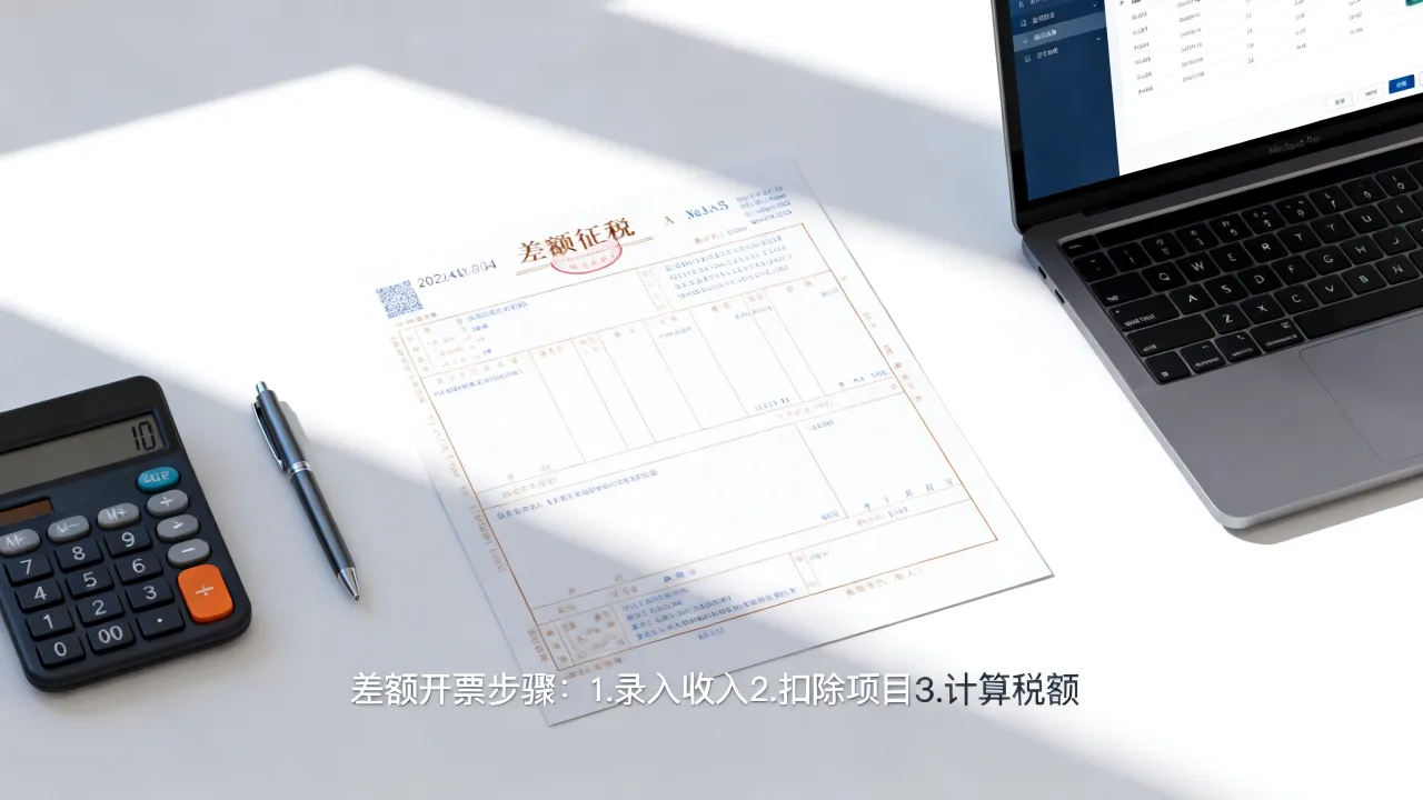 如何差额开票?差额征税发票怎么开?-图1 如何差额开票?差额征税发票怎么开?-图1