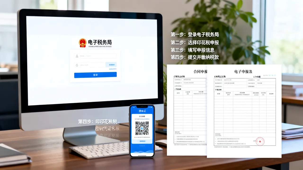 印花税如何买,印花税网上申报的具体流程是什么?-图1 印花税如何买,印花税网上申报的具体流程是什么?-图1