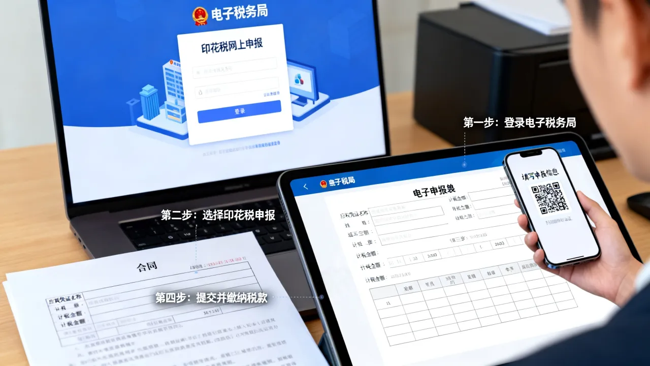 印花税如何买,印花税网上申报的具体流程是什么?-图2 印花税如何买,印花税网上申报的具体流程是什么?-图2