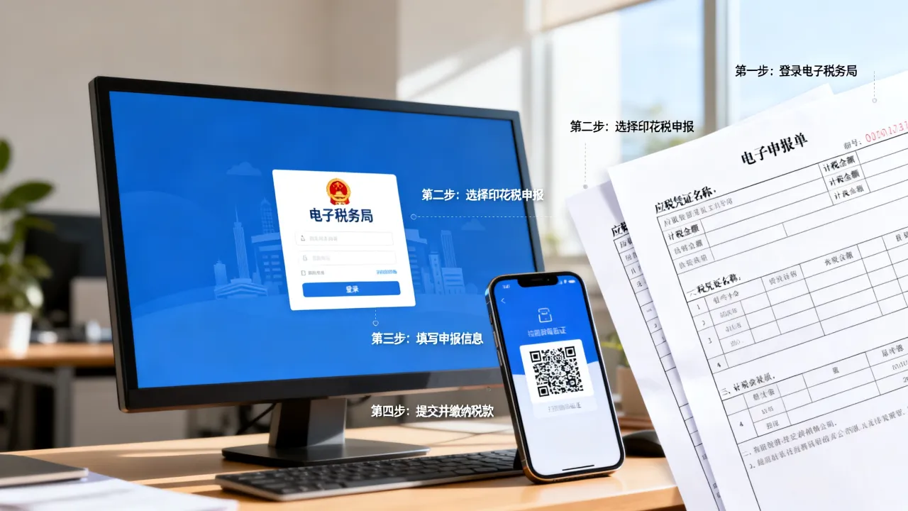 印花税如何买,印花税网上申报的具体流程是什么?-图3 印花税如何买,印花税网上申报的具体流程是什么?-图3