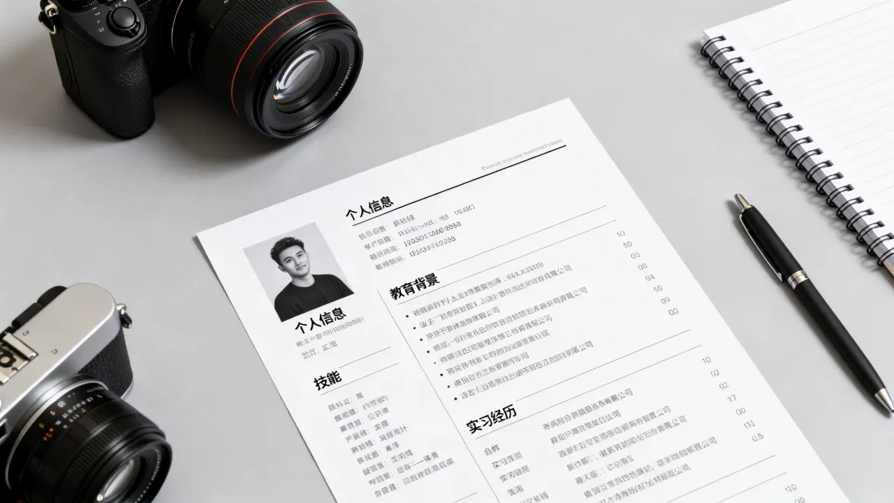 摄影师简历怎么写,没有作品集的新手如何获得面试机会?-图1 摄影师简历怎么写,没有作品集的新手如何获得面试机会?-图1