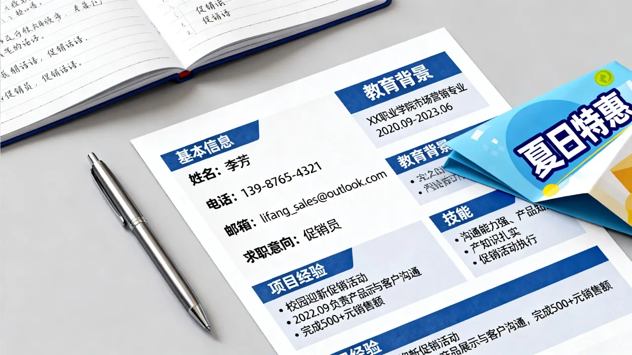 促销员简历怎么写,没有销售经验怎么写出吸引招聘者的促销员简历-图2 促销员简历怎么写,没有销售经验怎么写出吸引招聘者的促销员简历-图2