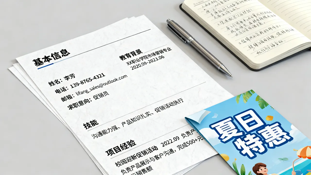 促销员简历怎么写,没有销售经验怎么写出吸引招聘者的促销员简历-图3 促销员简历怎么写,没有销售经验怎么写出吸引招聘者的促销员简历-图3