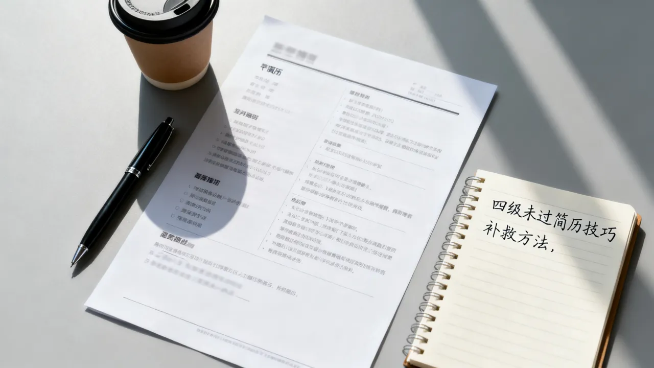 没过四级简历怎么写，影响大吗能补救吗-图1