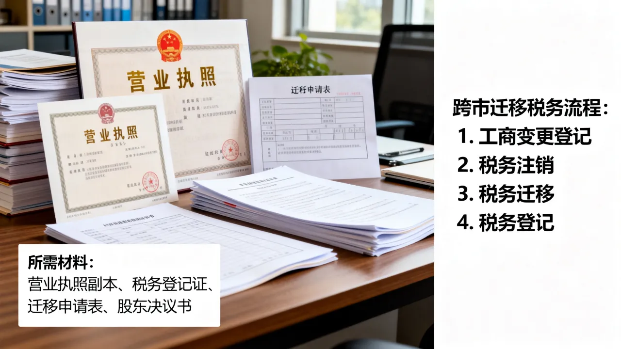 公司迁移税务如何办理，跨市迁移税务办理流程及所需材料有哪些？-图1