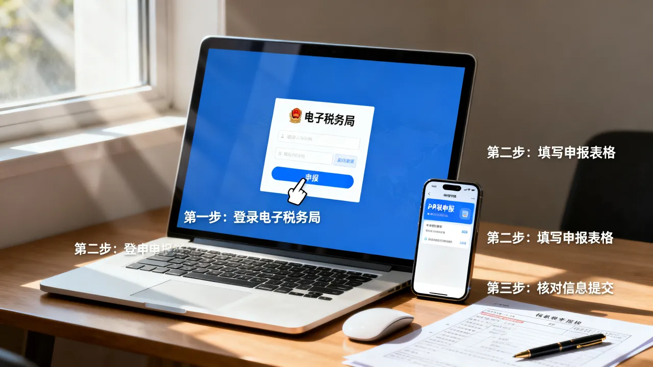 如何网上纳税申报,网上报税具体操作步骤是什么?-图2 如何网上纳税申报,网上报税具体操作步骤是什么?-图2