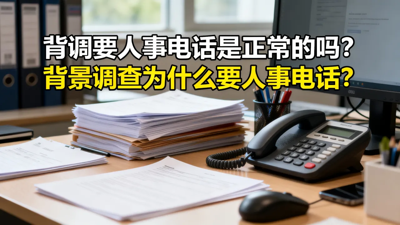 背调要人事电话是正常的吗?,背景调查为什么要人事电话?-图2 背调要人事电话是正常的吗?,背景调查为什么要人事电话?-图2