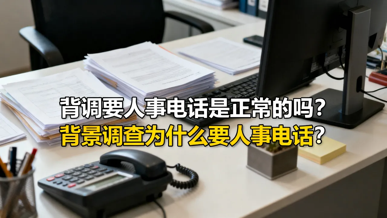 背调要人事电话是正常的吗?,背景调查为什么要人事电话?-图3 背调要人事电话是正常的吗?,背景调查为什么要人事电话?-图3