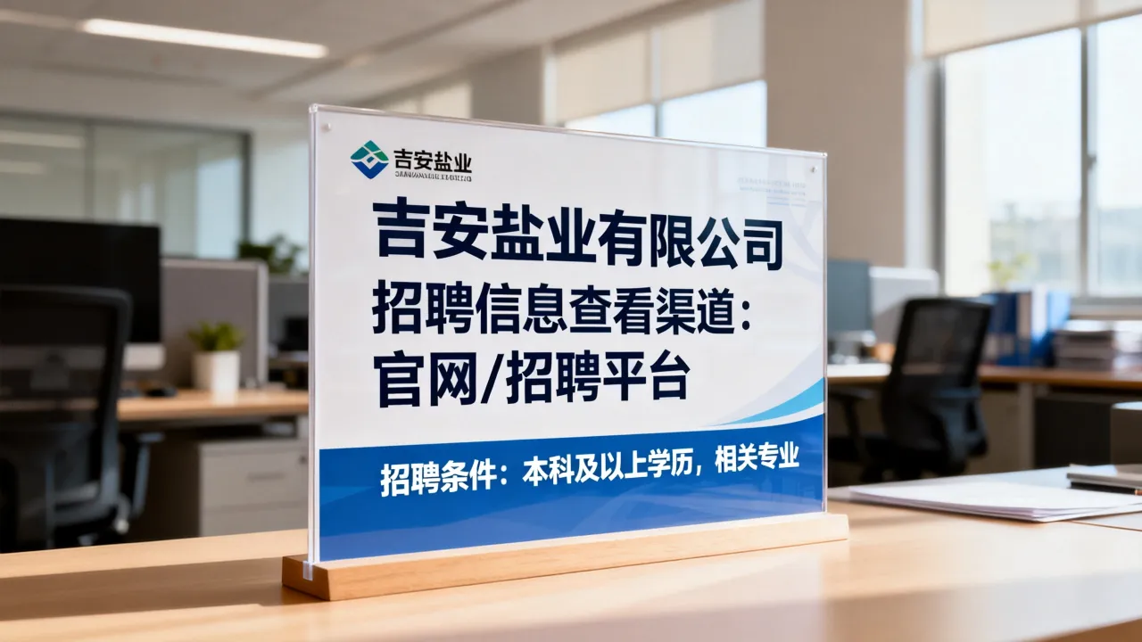 吉安盐业有限公司招聘信息哪里看?招聘条件有哪些?-图1 吉安盐业有限公司招聘信息哪里看?招聘条件有哪些?-图1