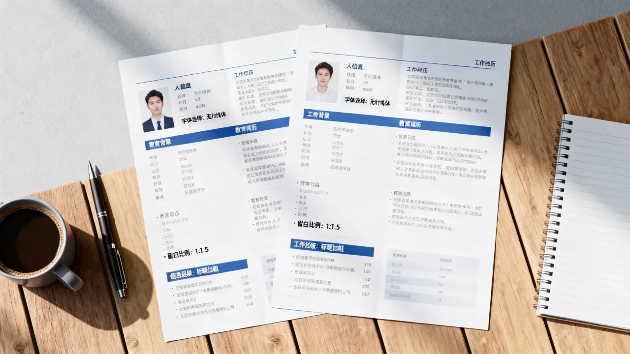简历格式怎么改，需要注意哪些排版细节才能脱颖而出？-图1