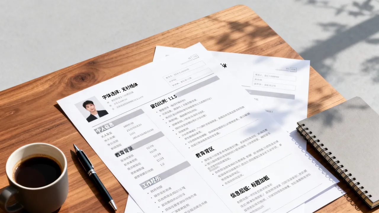 简历格式怎么改，需要注意哪些排版细节才能脱颖而出？-图2