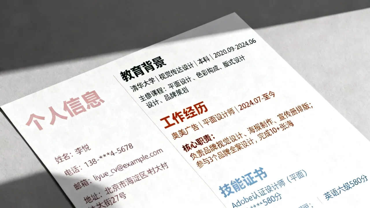 怎么做彩色简历?有什么简单方法?-图1 怎么做彩色简历?有什么简单方法?-图1