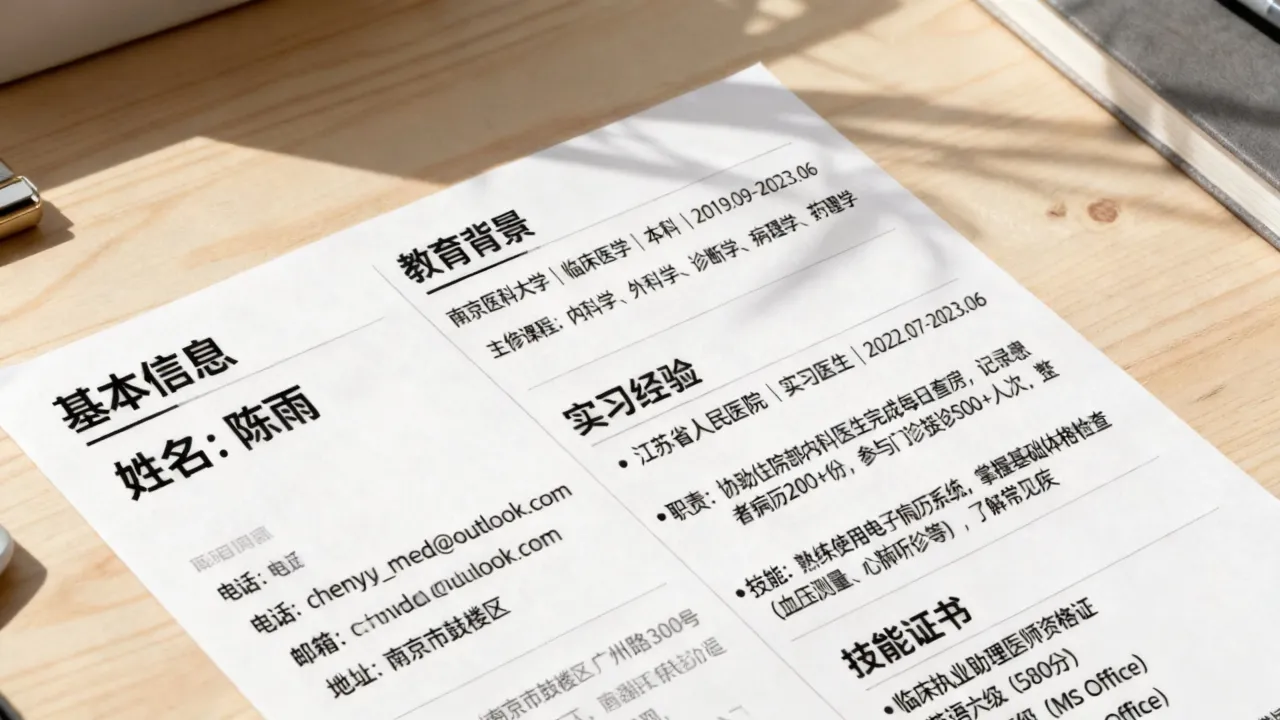 临床的简历怎么写,临床医学专业的简历应该如何突出实习经验?-图2 临床的简历怎么写,临床医学专业的简历应该如何突出实习经验?-图2