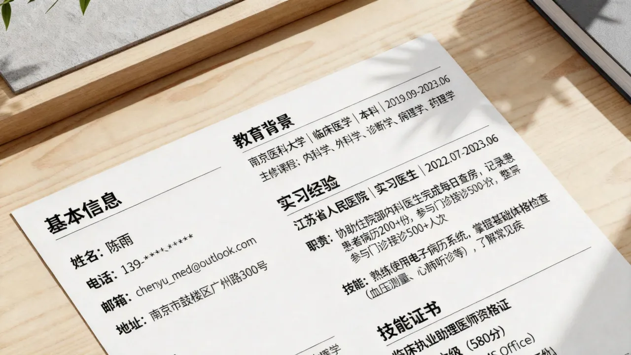 临床的简历怎么写,临床医学专业的简历应该如何突出实习经验?-图3 临床的简历怎么写,临床医学专业的简历应该如何突出实习经验?-图3