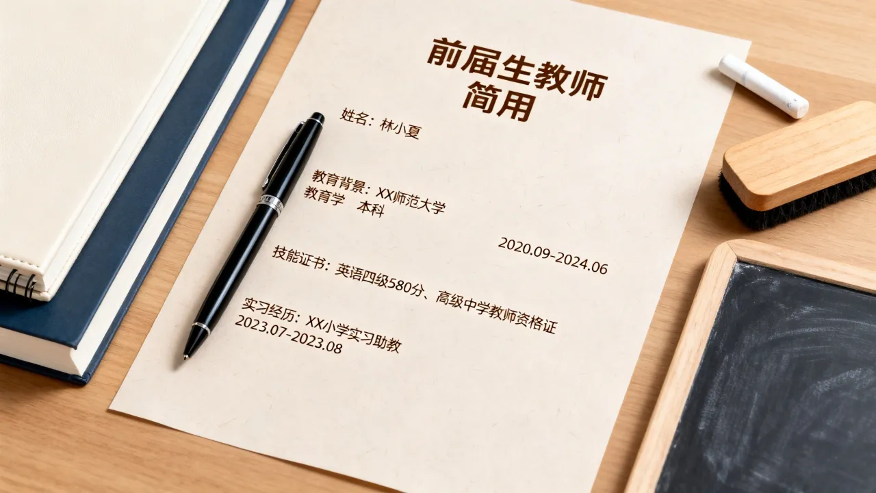 当老师简历怎么写?没有教学经验的应届生教师简历怎么写-图1 当老师简历怎么写?没有教学经验的应届生教师简历怎么写-图1
