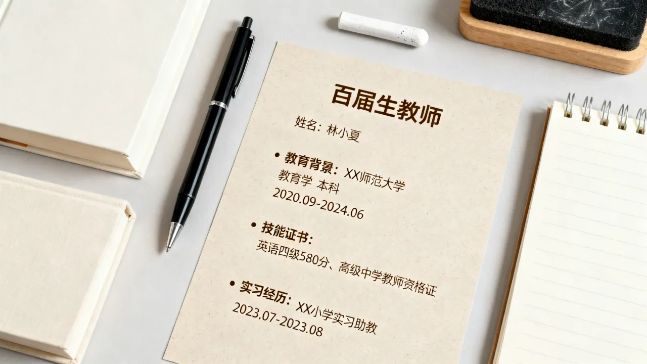 当老师简历怎么写?没有教学经验的应届生教师简历怎么写-图3 当老师简历怎么写?没有教学经验的应届生教师简历怎么写-图3