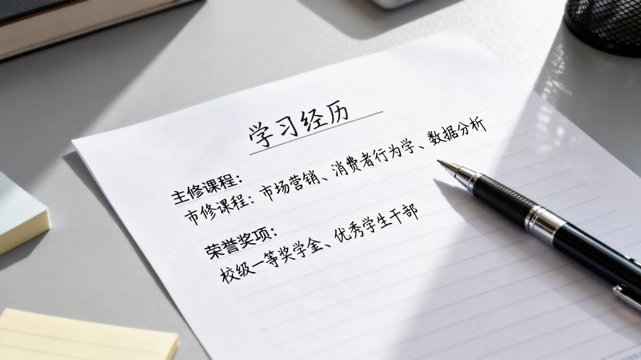 简历学习经历怎么写，简历学习经历怎么写才能突出个人优势？-图1
