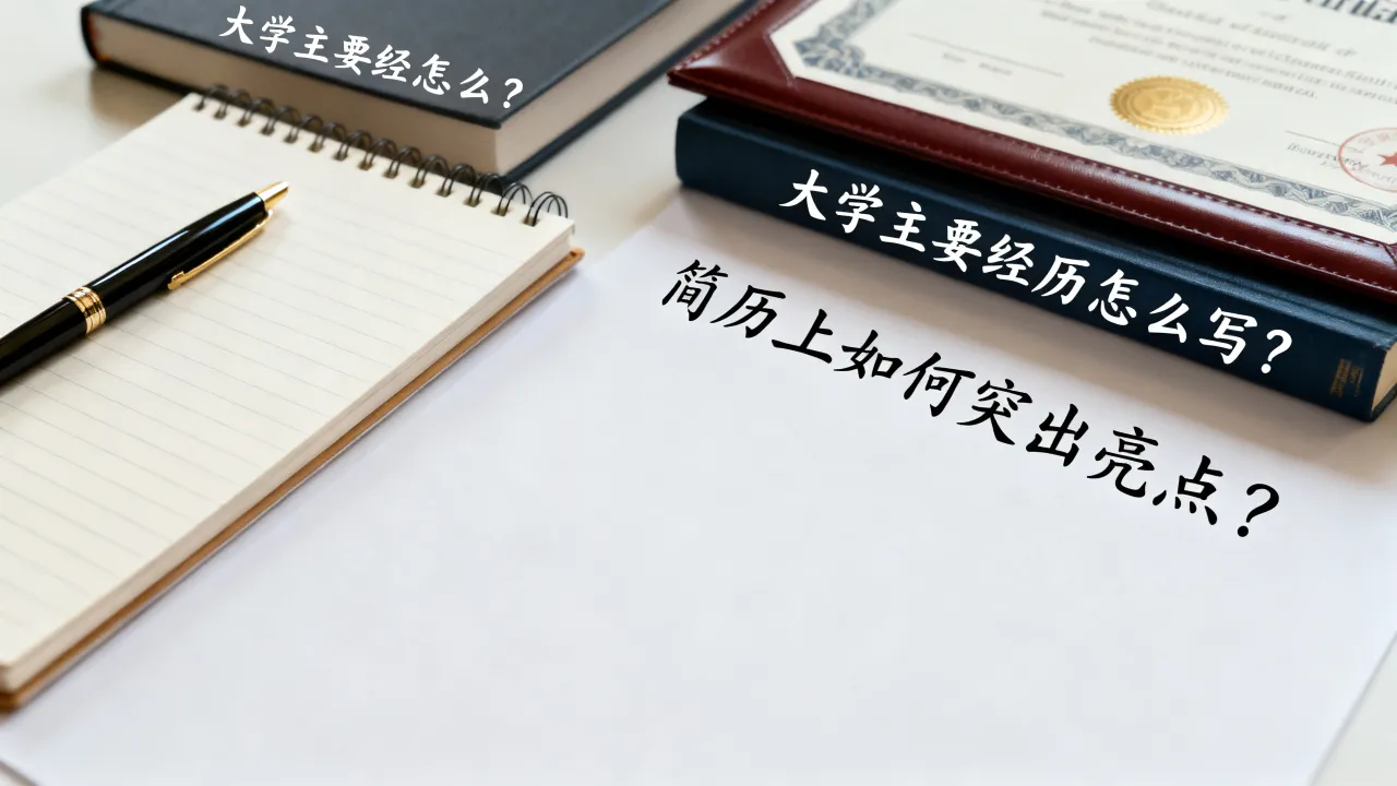 大学主要经历怎么写？简历上如何突出亮点，长尾疑问词