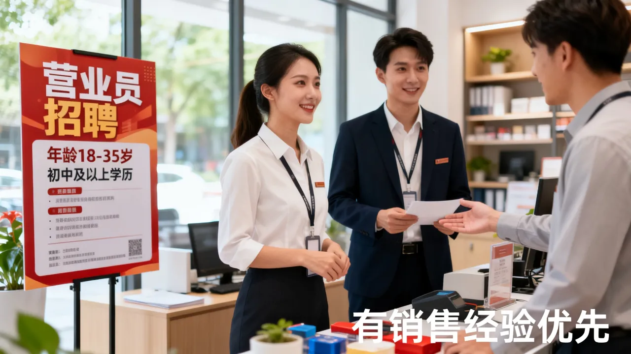 杭州九天招聘营业员靠谱吗，杭州营业员招聘条件要求有哪些？-图1