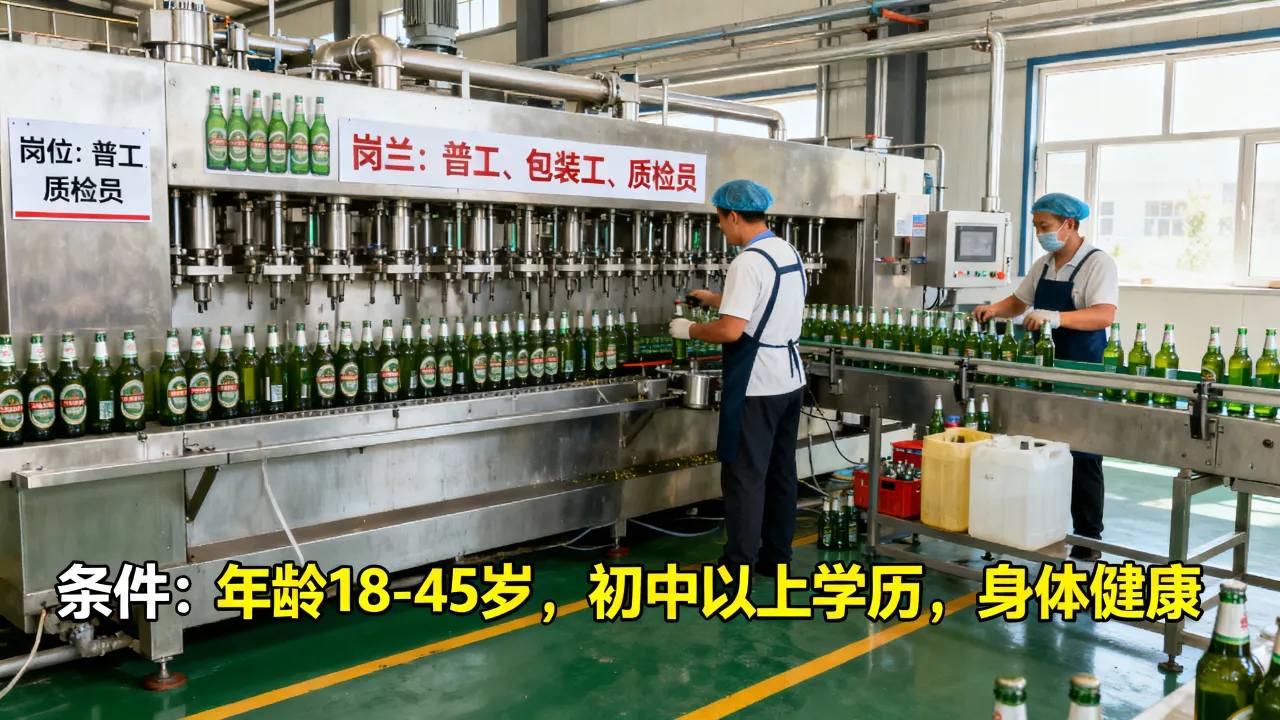 依兰县啤酒厂招聘信息有哪些岗位,啤酒厂普工招聘条件是什么?-图2 依兰县啤酒厂招聘信息有哪些岗位,啤酒厂普工招聘条件是什么?-图2