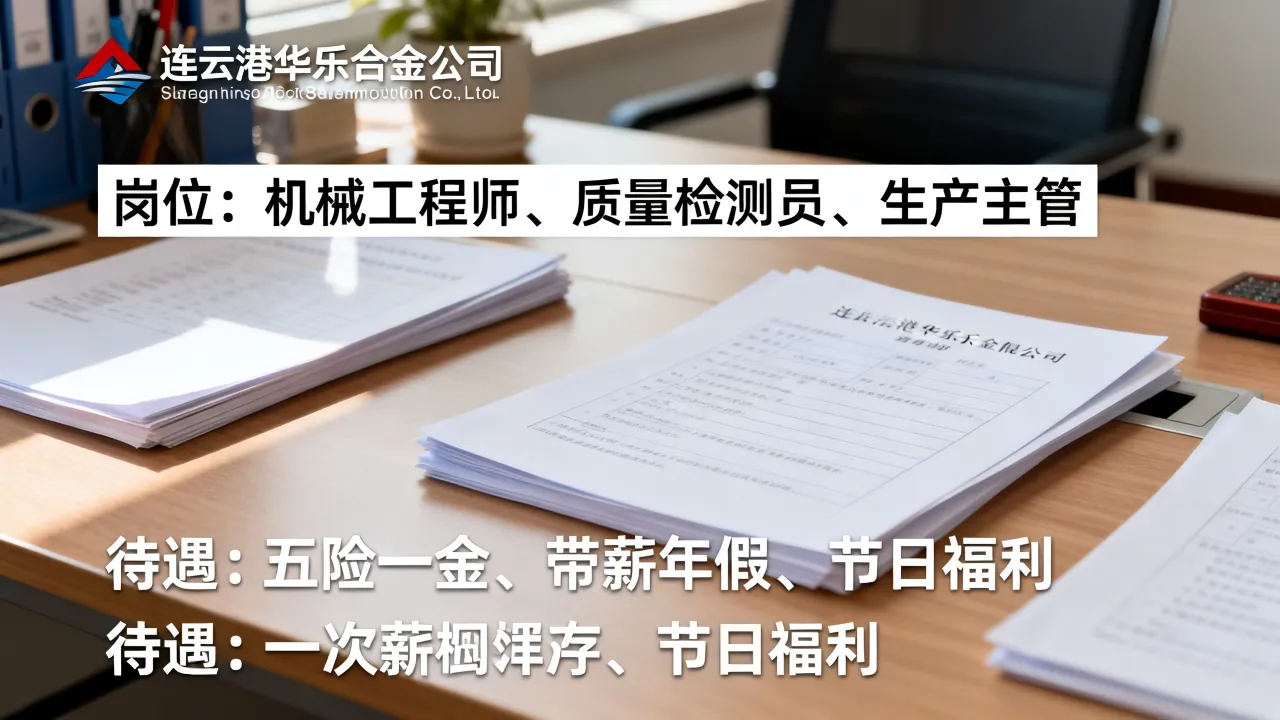 连云港华乐合金招聘信息有哪些岗位，华乐合金招聘要求待遇如何-图2